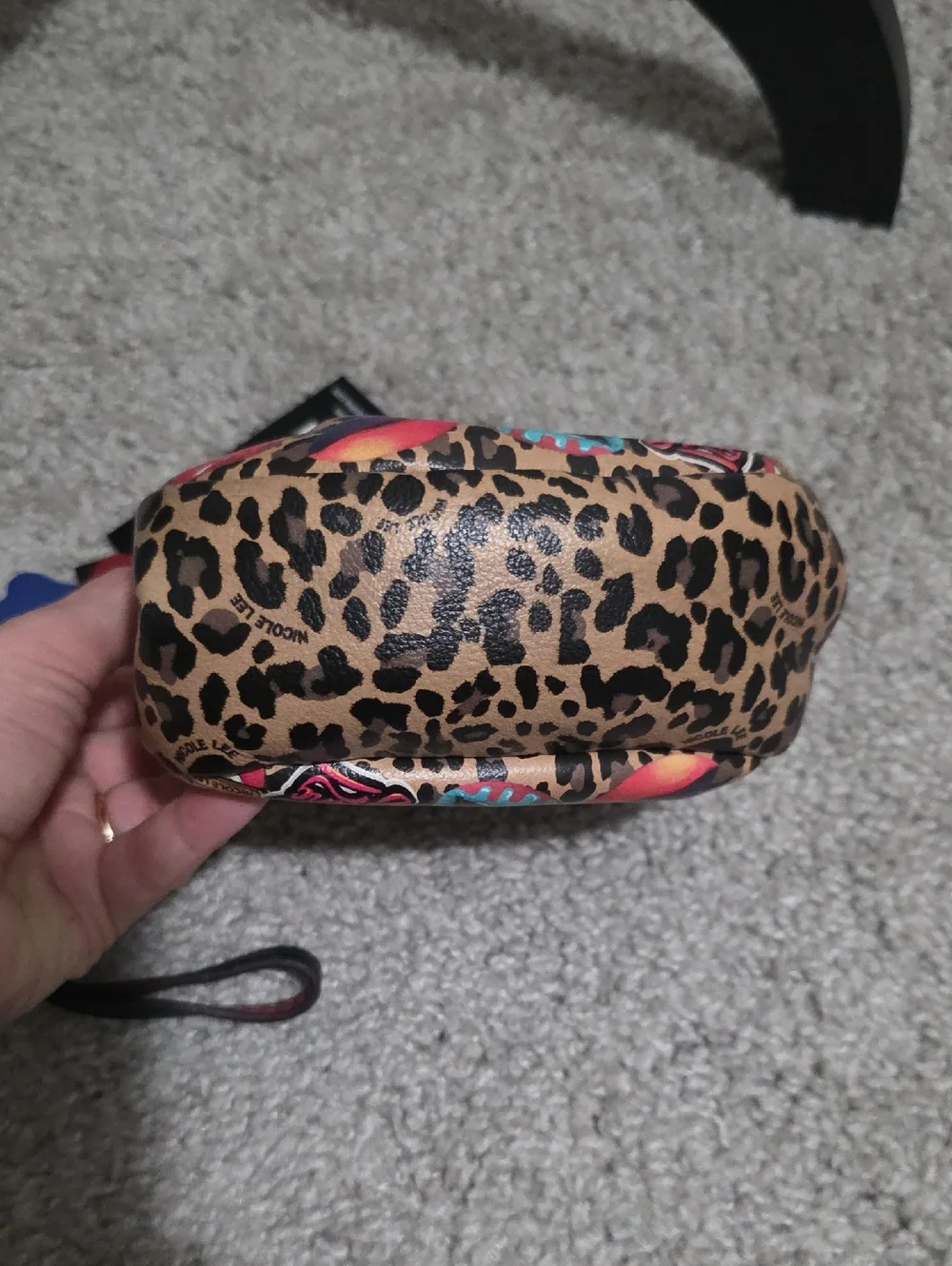 Nicole Lee Printed Coin Purse Collection Wristlet All Emotion with Bag Charms - Picture 8 of 13